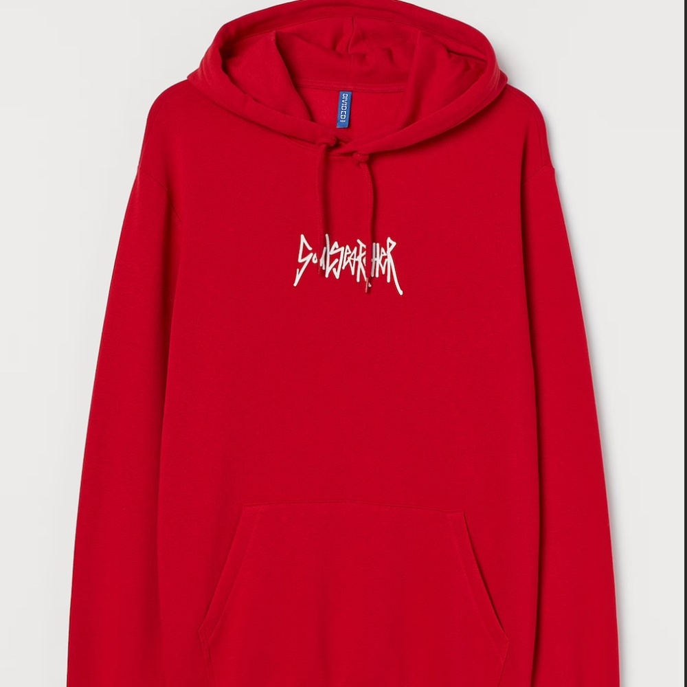 H&M Soul Searcher RARE Red Hoodie (Excellent Condition)